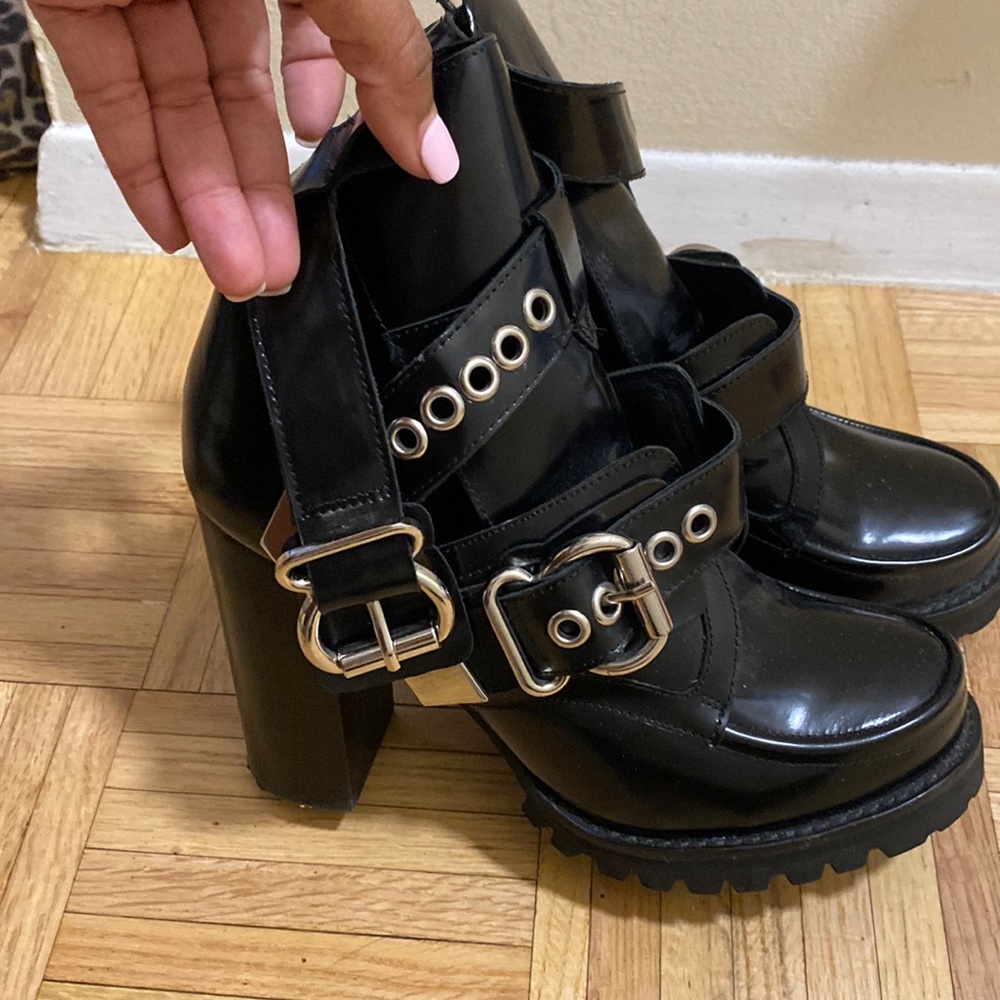 Jeffrey Campbell "Craven" cut out sandal boot. New.